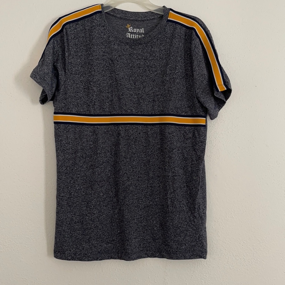 Royal Attitude Small Gray and Orange T-Shirt